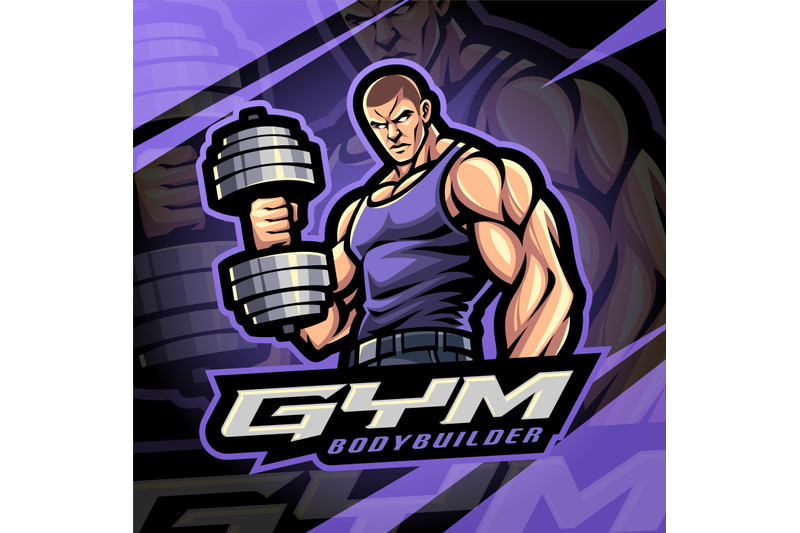 gym-bodybuilder-esport-mascot-logo-design