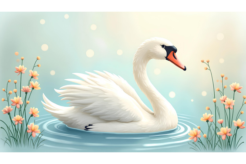 swan-in-a-delicate-pastel-world-soft-pastels