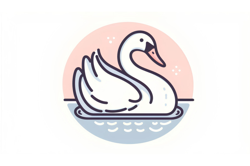 swan-in-a-minimalist-silhouette-elegant-minimalism