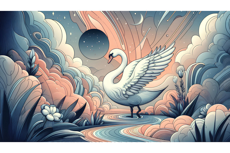 swan-in-a-surreal-paradise-dreamy-abstract