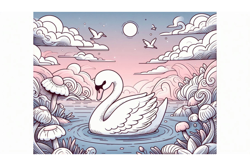 swan-in-a-surreal-paradise-dreamy-abstract