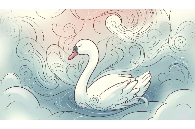 swan-in-a-swirling-mist-dreamlike-abstract