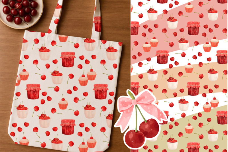 watercolor-cherry-and-bow-clipart