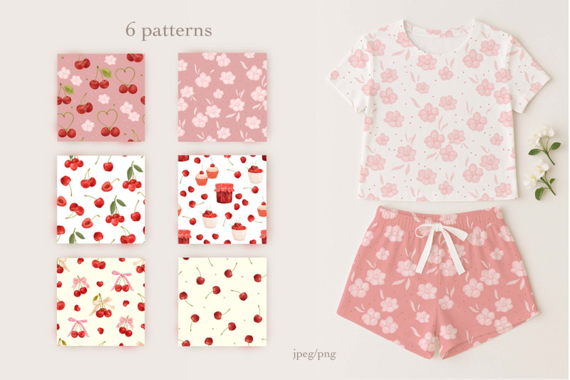 watercolor-cherry-and-bow-clipart