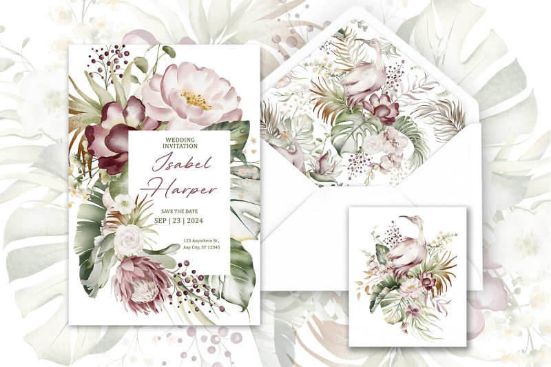 greenery-amp-flowers-tropical-frame-pack-png-collection