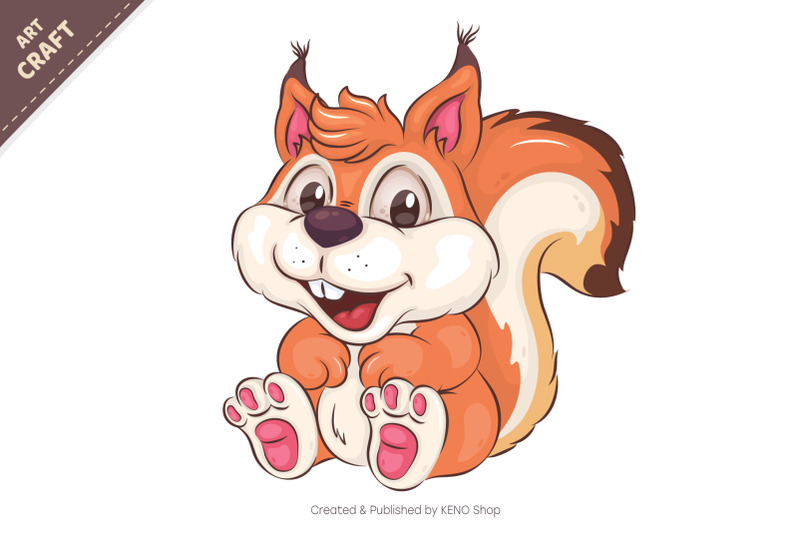 cute-cartoon-squirrel-t-shirt-png-svg