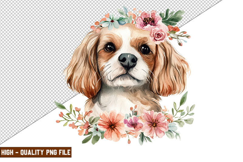 floral-dog-clipart-sublimation