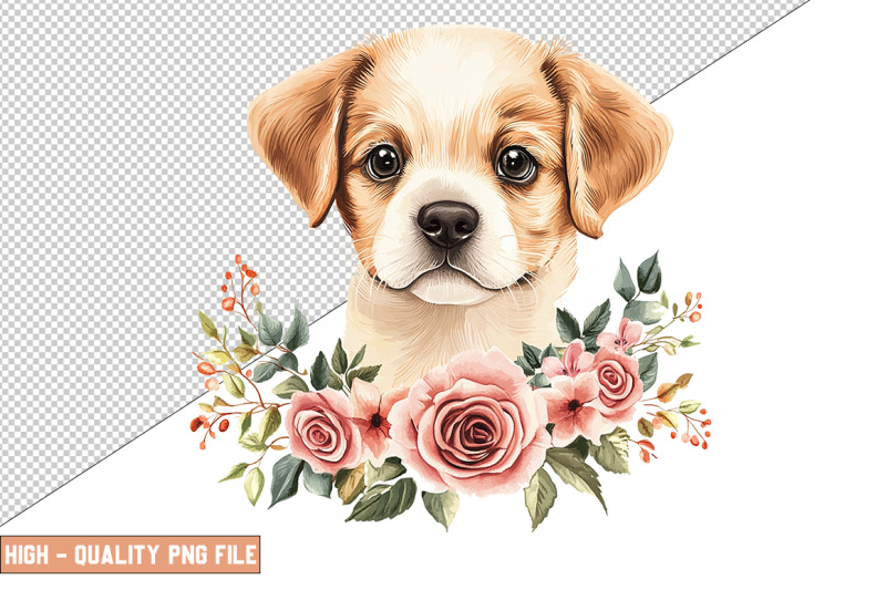 floral-dog-clipart-sublimation