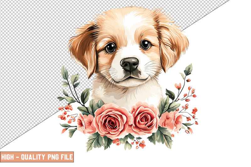 floral-dog-clipart-sublimation