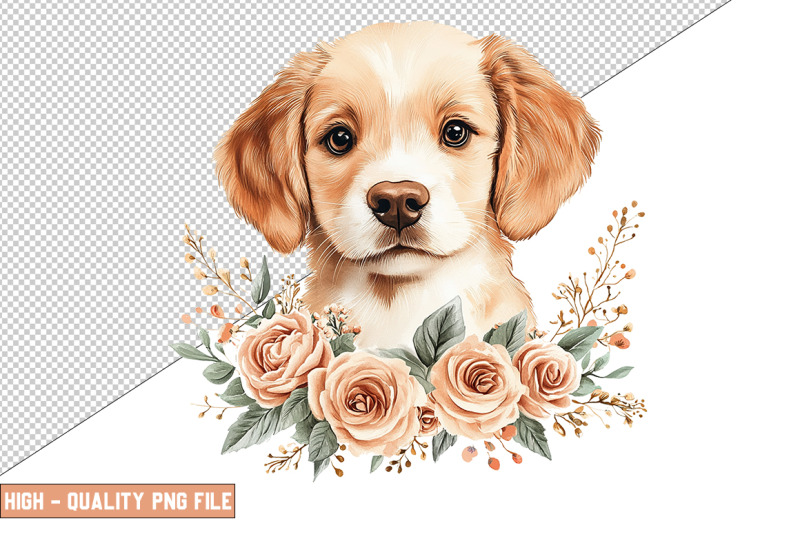 floral-dog-clipart-sublimation
