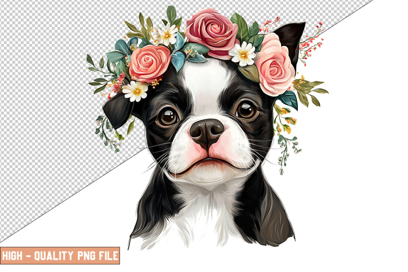 floral-dog-clipart-sublimation