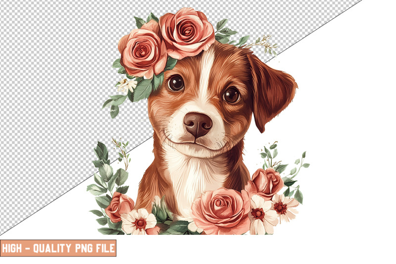 floral-dog-clipart-sublimation