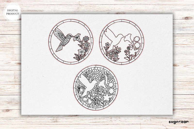 flower-stained-glass-door-sign-bundle