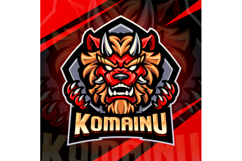komainu-esport-mascot-logo-design