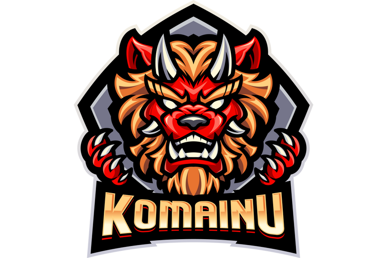 komainu-esport-mascot-logo-design