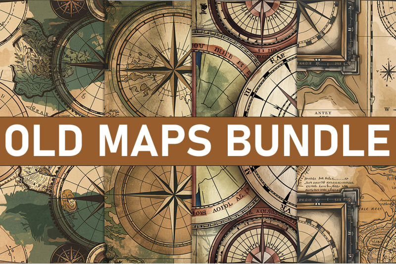 old-maps-digital-paper-bundle