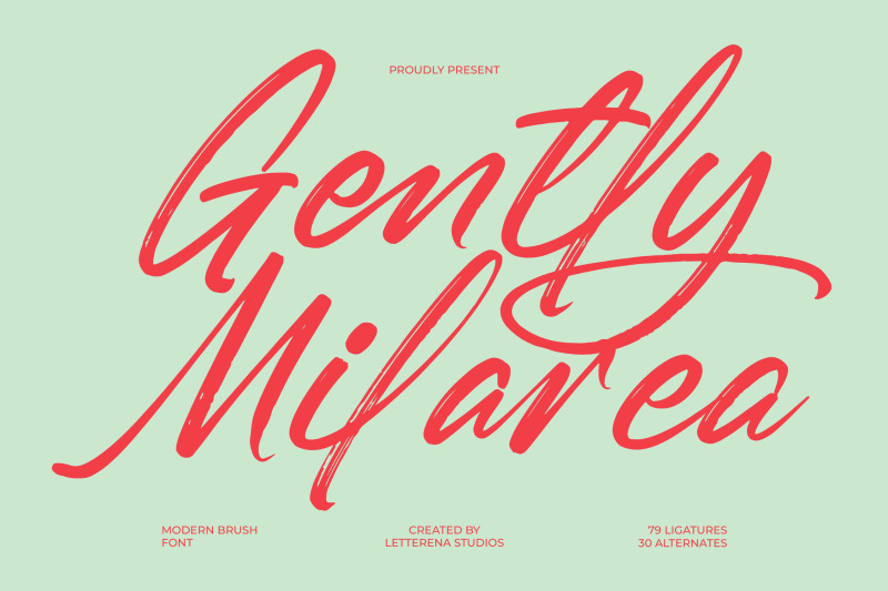 gently-milarea-modern-brush-font