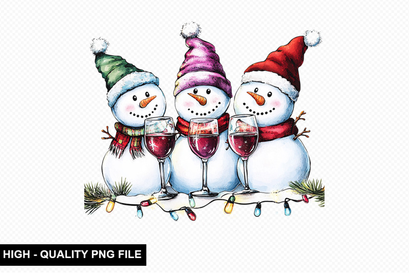 christmas-snowman-clipart-bundle