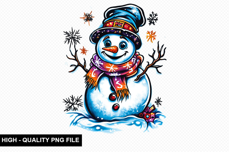 christmas-snowman-clipart-bundle