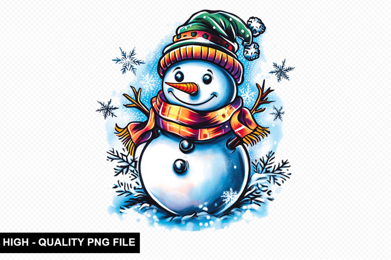 christmas-snowman-clipart-bundle