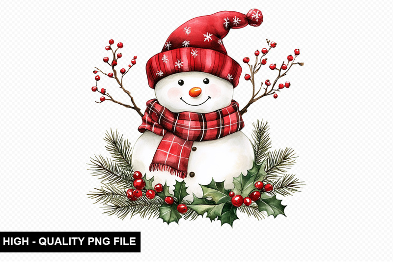 christmas-snowman-clipart-bundle
