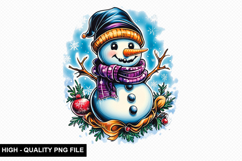 christmas-snowman-clipart-bundle