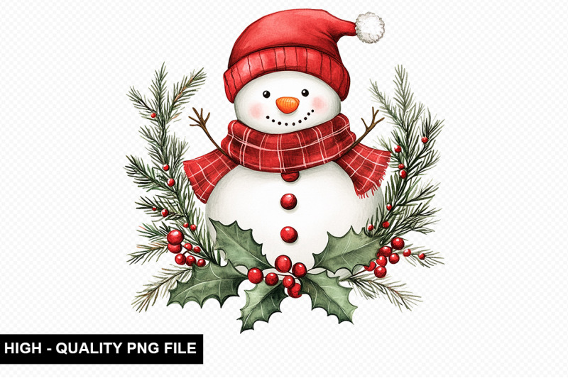 christmas-snowman-clipart-bundle