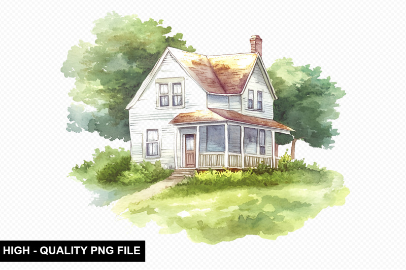 watercolor-house-clipart-bundle-nbsp