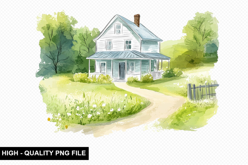 watercolor-house-clipart-bundle-nbsp