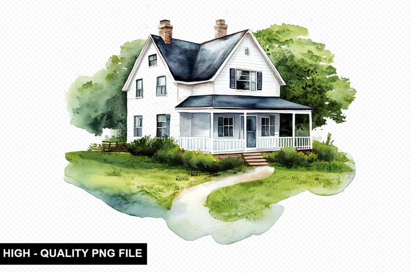 watercolor-house-clipart-bundle-nbsp