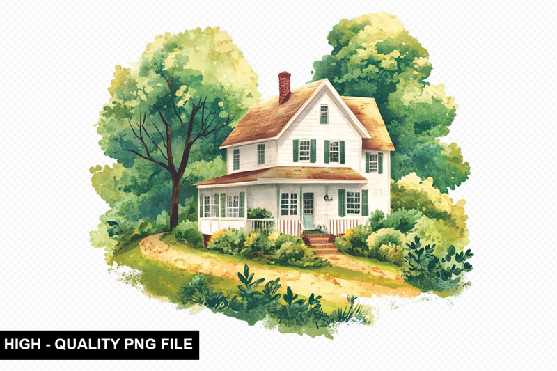 watercolor-house-clipart-bundle-nbsp