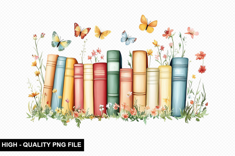watercolor-floral-book-clipart-png-bundle