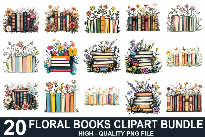 watercolor-floral-book-clipart-png-bundle
