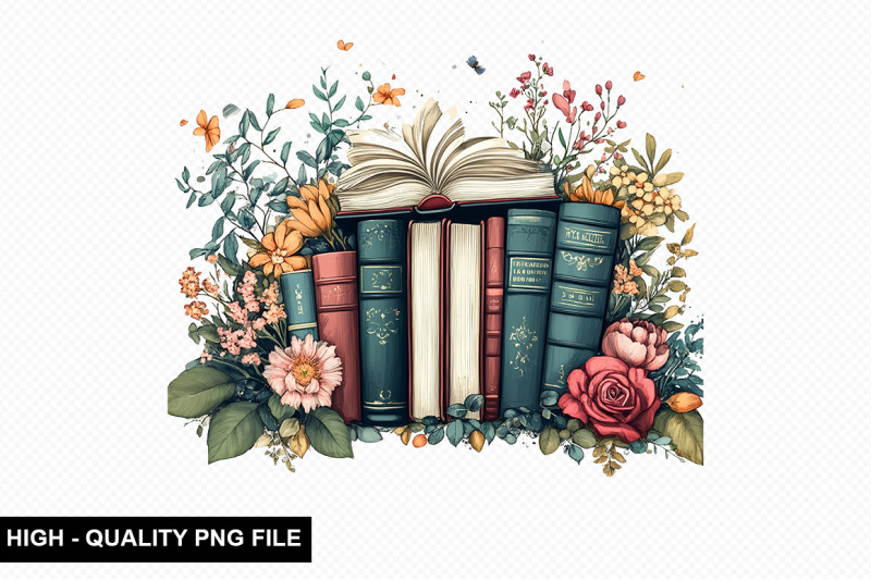watercolor-floral-book-clipart-png-bundle