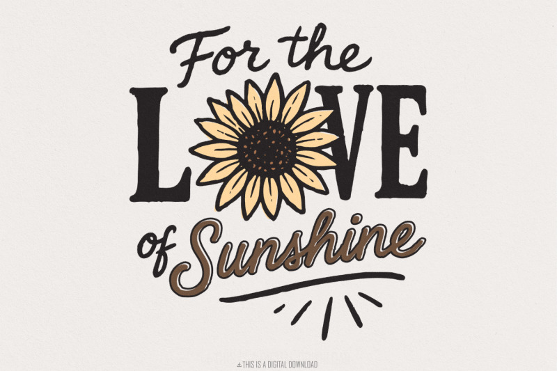love-sunshine-sublimation-western-png-design-sunflower-png-instant