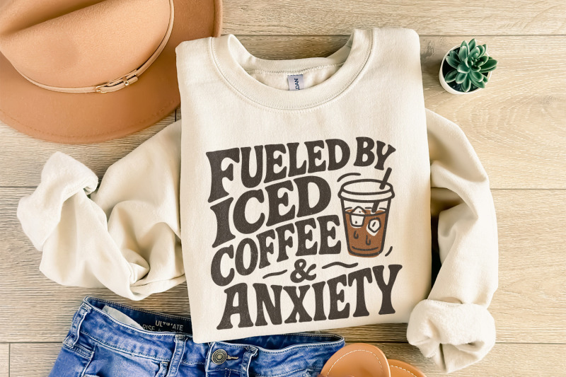 fueled-by-iced-coffee-and-anxiety-png-coffee-lover-png-trendy-coffee
