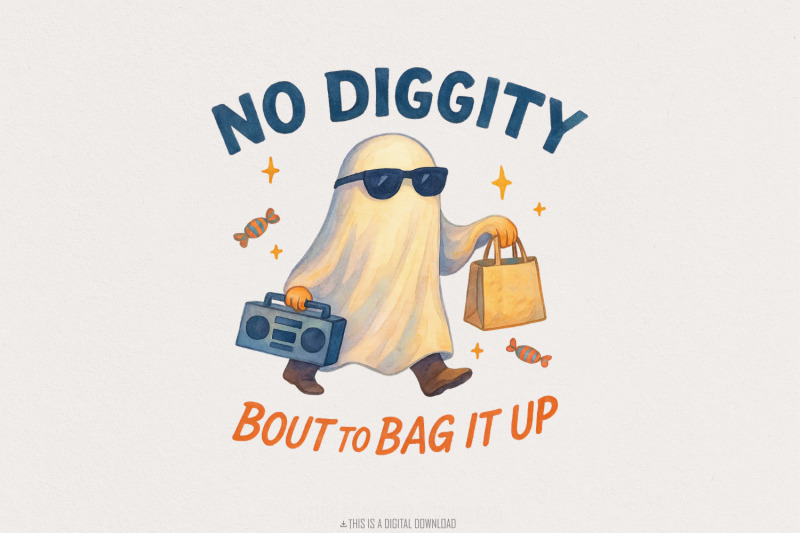 no-diggity-bout-to-bag-it-up-png-cute-ghost-png-retro-halloween-png