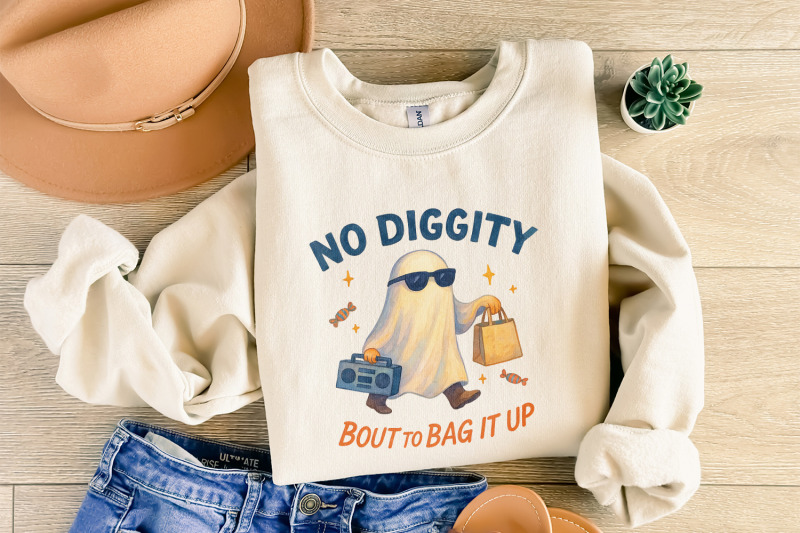 no-diggity-bout-to-bag-it-up-png-cute-ghost-png-retro-halloween-png