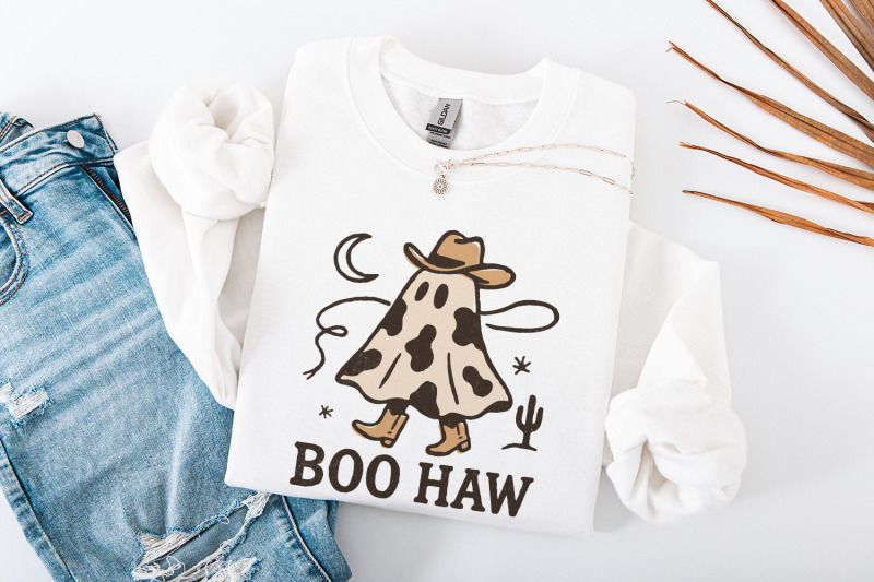 boo-haw-png-cowboy-ghost-png-halloween-png-funny-halloween-shirt-pn