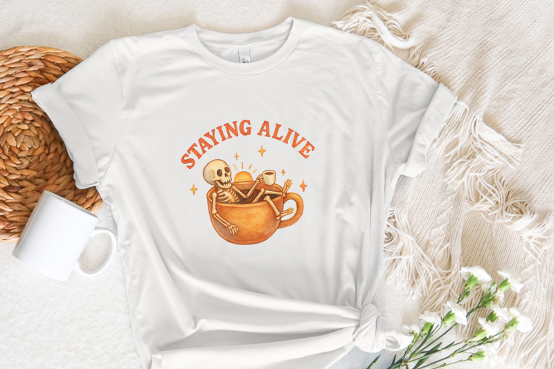 staying-alive-skeleton-coffee-png-funny-halloween-coffee-sublimation