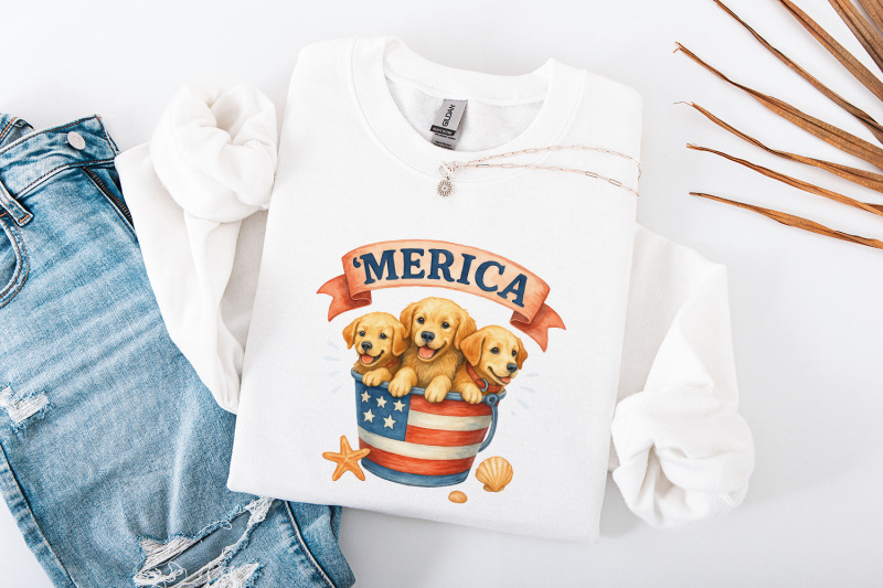 patriotic-labrador-png-kids-hunting-png-fourth-of-july-png-america