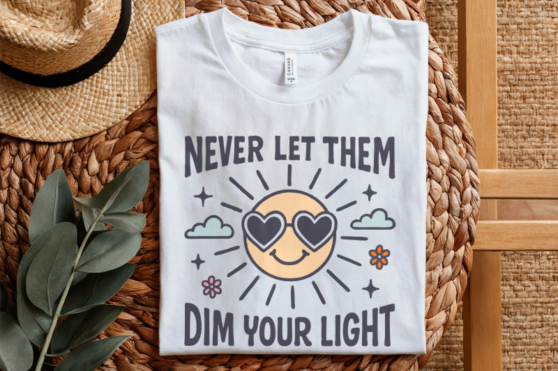 never-let-them-dim-your-light-png-cute-inspirational-mental-health-de