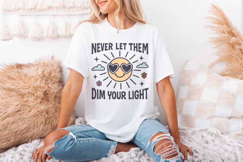 never-let-them-dim-your-light-png-cute-inspirational-mental-health-de