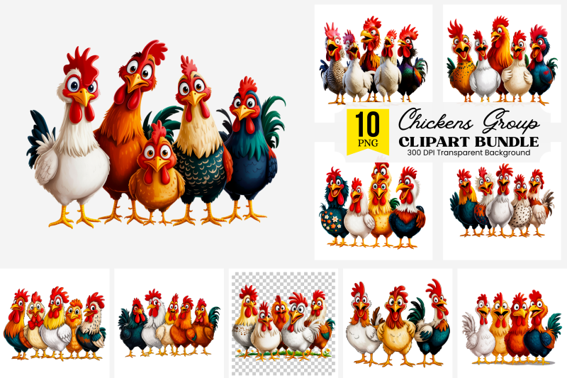 12-funny-chickens-group-png-clipart