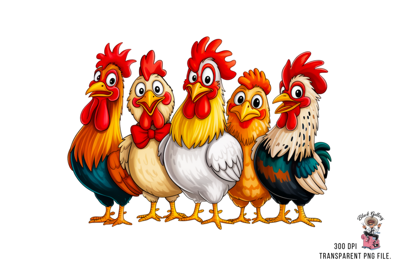 12-funny-chickens-group-png-clipart