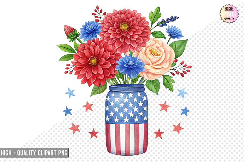 4th-of-july-flowers-in-jar-clipart