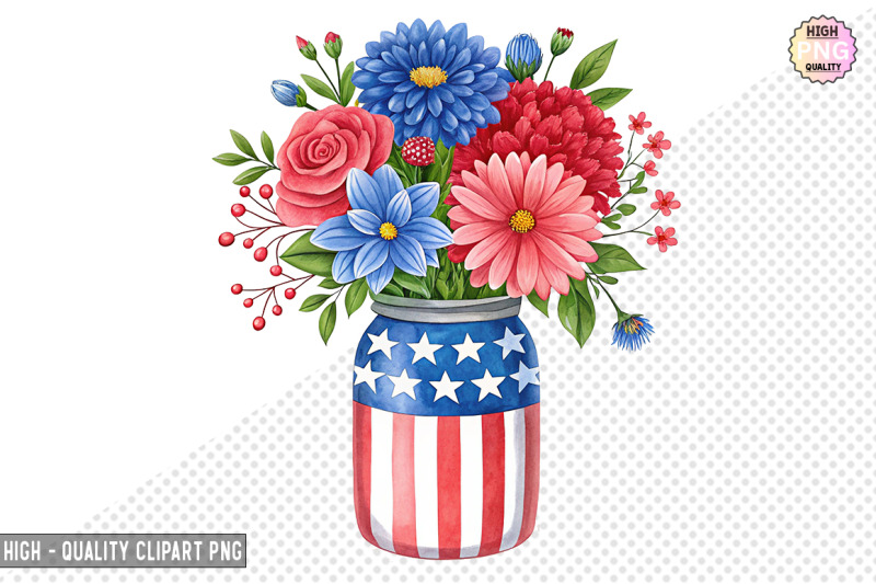 4th-of-july-flowers-in-jar-clipart