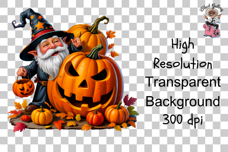 10-halloween-gnome-png-clipart-in-pumpkin-with-witch-hat