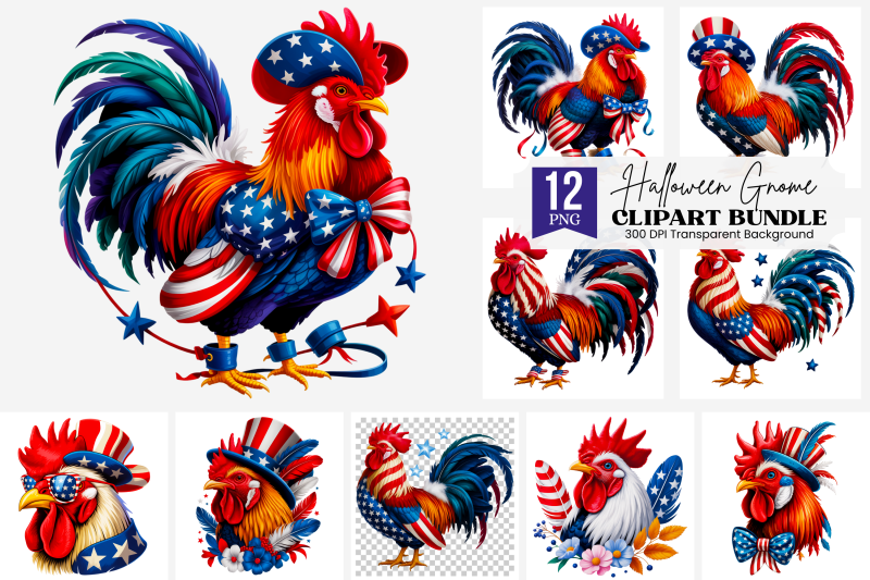 12-png-patriotic-rooster-clipart-usa-flag-outfit