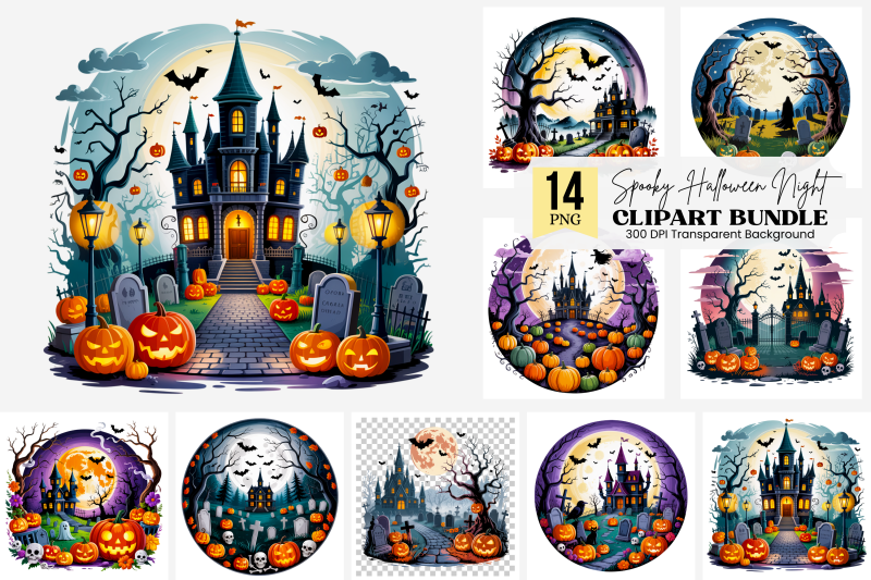 10-png-spooky-halloween-night-clipart-png-haunted-house-full-moon